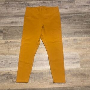 Calia By Carrie Underwood Mustard Yellow Gold Ribbed Leggings XXL